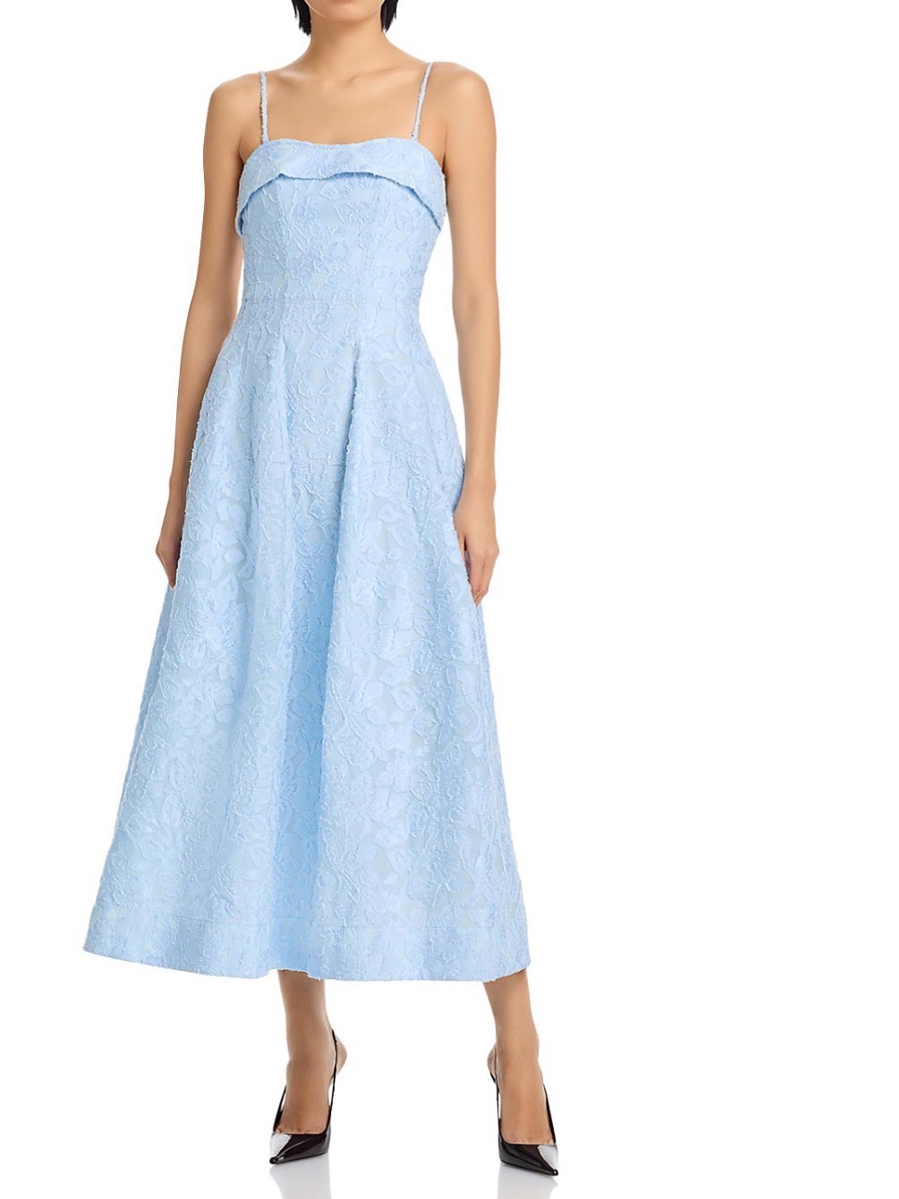 Simkai Valeria Jacquard Midi Dress Nwt Size 10